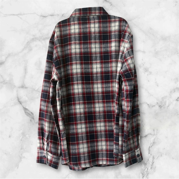 Levi's Boy’s Red and Blue Plaid Shirt - Picture 2 of 4